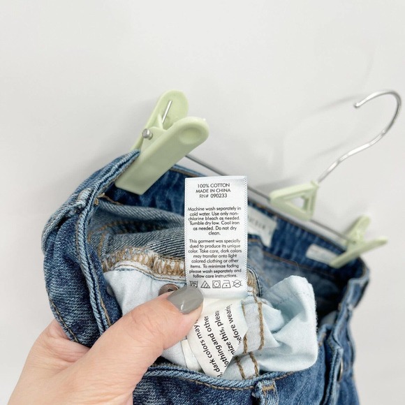 Pacsun Distressed Mom Jeans Blue Size‎ 28 Denim High Rise Medium Wash Cotton - Picture 7 of 11